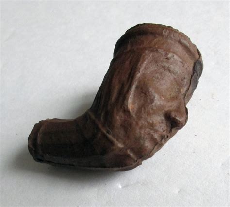 Civil War Soldiers Clay Pipe Bowl With Face Yankee Rebel Antiques