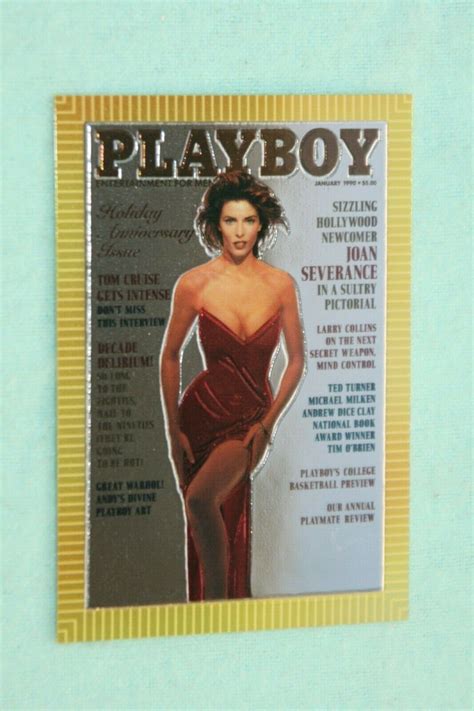 Joan Severence Playboy Chromium Cover Card Edition January Cuisine Reunionnaise