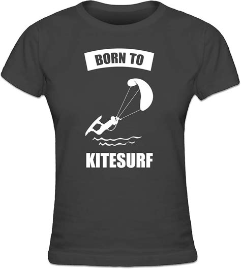Shirtcity Born To Kitesurf Frauen T Shirt By Amazonde Bekleidung