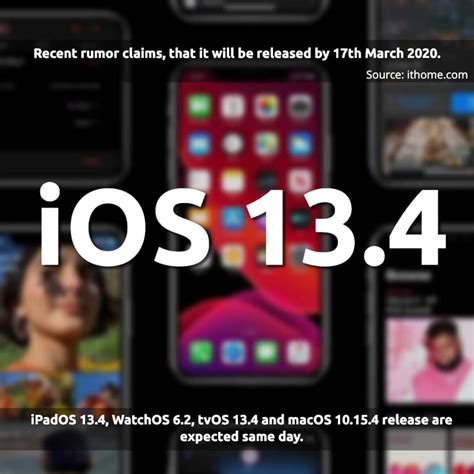 All features will arrive in ios 15's finished and full release, which we expect to come out alongside the iphone 13. iOS 13.4 Release Date Set to 17th March 2020