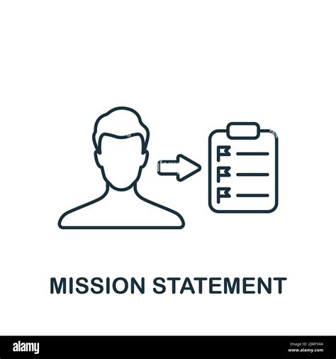 Mission Statement Icon Monochrome Simple Icon For Templates Web