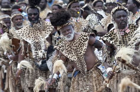 Conservationists Get South Africa Tribal Dancers To Don Fake Skins In