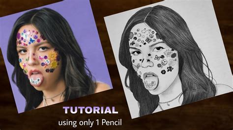 How To Draw Olivia Rodrigo Sour Step By Step Drawing Tutorial