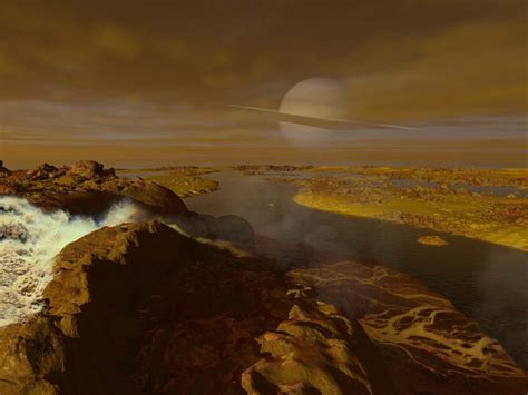Gorgeous Illustrations Of What It Would Look Like To Stroll Along Titan