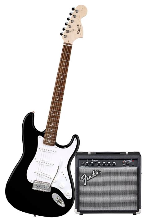 Squier Pack Stratocaster Noir Ampli Frontman 10G Guitares