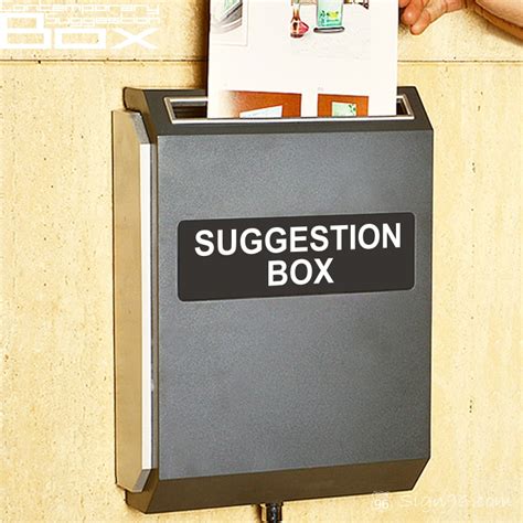 Solid And Durable Abs Plastic Contemporary Suggestion Box Sign96