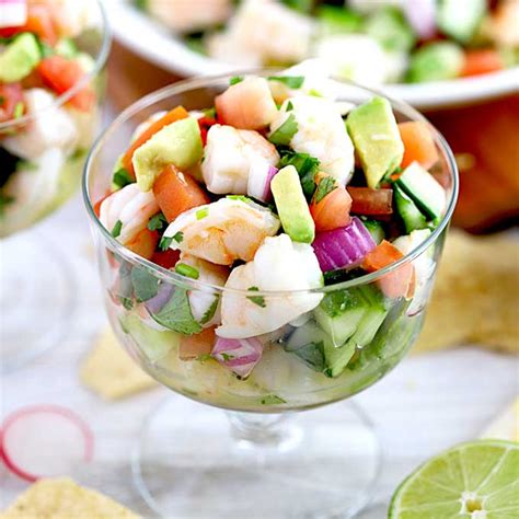 Depending on the size of the fish pieces, you will need at least 30 minutes and normally an hour for the citrus to cook the fish. Shrimp Lime Ceviche - Mexican Shrimp Ceviche Mealthy Com : The acid from the limes changes ...