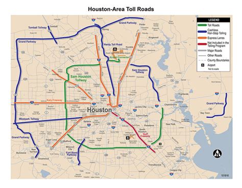 Houston Toll Road Map Wells Printable Map