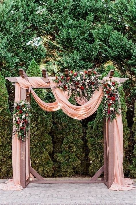 30 Outdoor Fall Wedding Arches And Backdrops Fall Wedding Arches