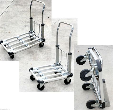 Extendable Collapsible Aluminum Platform Hand Cart Truck Dolly Sturdy