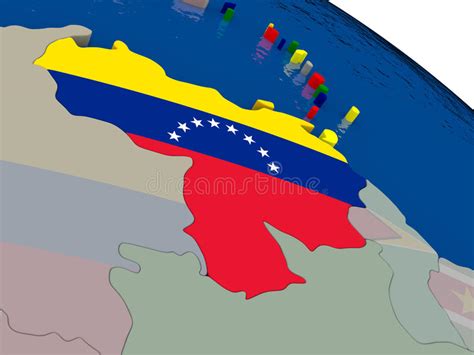 Venezuela With Flag Stock Illustration Illustration Of Politics 83719012