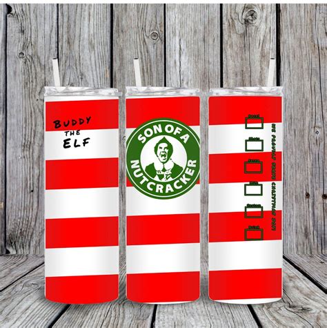 Elf Tumbler Buddy The Elf Starbucks Tumbler Christmas Etsy De