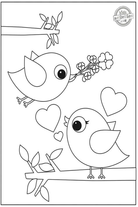 Preschool Valentine Coloring Pages | Kids Activities Blog