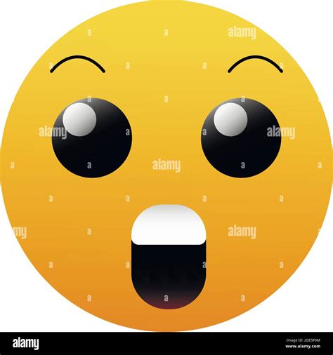 Surprised Emoji Vector Icon Simple Element Illustration Surprised