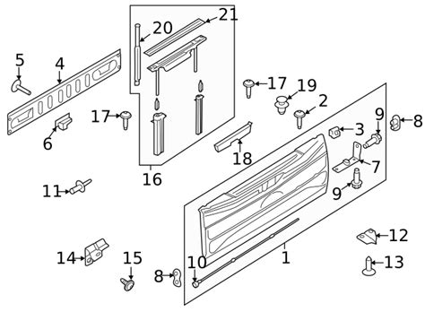 2021 Ford F 150 Oem Tail Gate Ml3z 9940700 G Oem Ford Parts