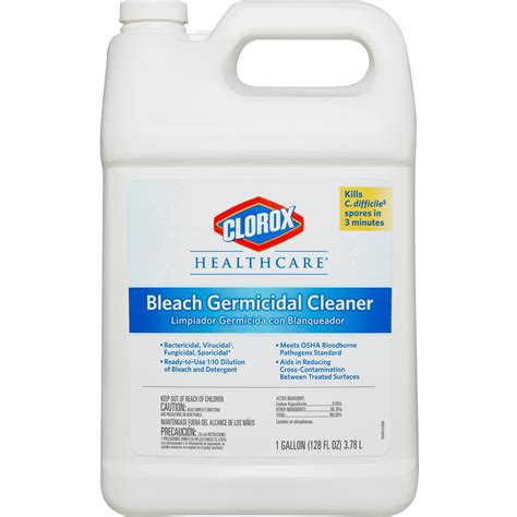 Clorox Healthcare Clo68978ct Bleach Germicidal Cleaner Refill 4