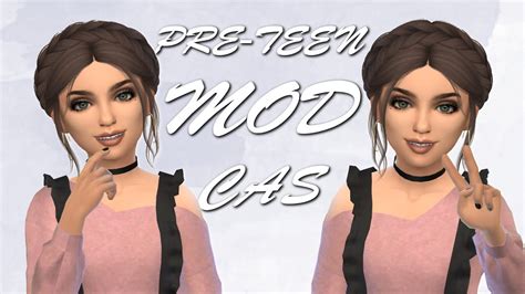 Cute Preteen The Sims 4 Create A Sim Youtube