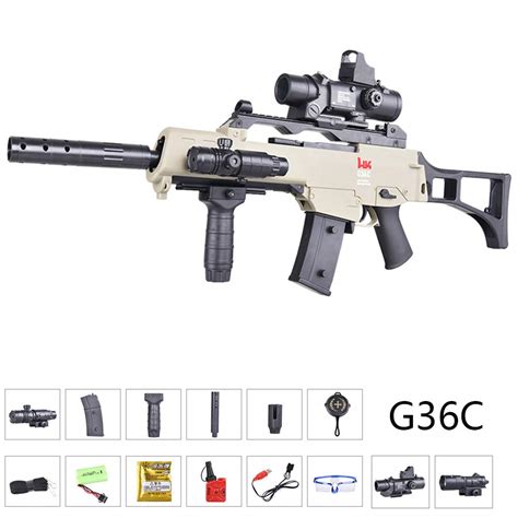 Buy AUZZO HOME G36C Water Bullets Gel Ball Blaster Assault Toy Electric