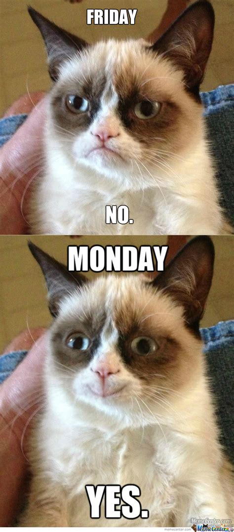 Grumpy Cat Loves Mondays By Superfred3 Meme Center