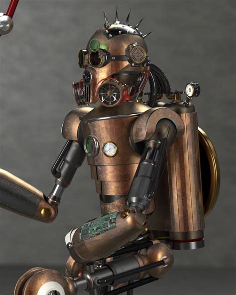Pin By Gary Pankow On Steampunk Robots Steampunk Robots Robot Steampunk