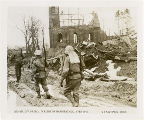 2nd Infantry Division Soldiers Patrol In The Village Of Harperschied