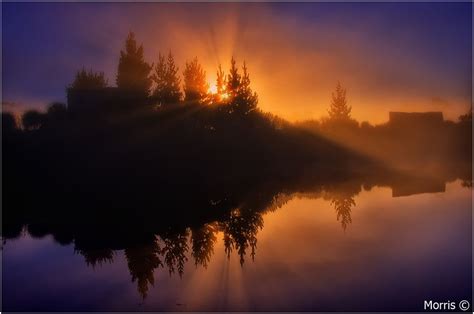 Misty Mornings Sunrise Landscape Photo