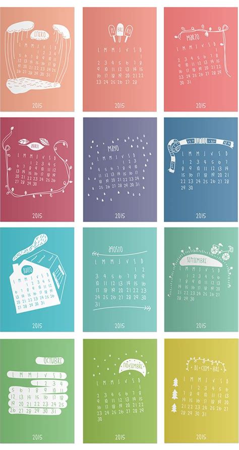 Calendario 2015 By Ana Robiola Via Behance Calendar Design