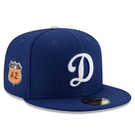 New Era 59Fifty Mens MLB Cap Los Angeles Dodgers Gray/Royal Blue "D