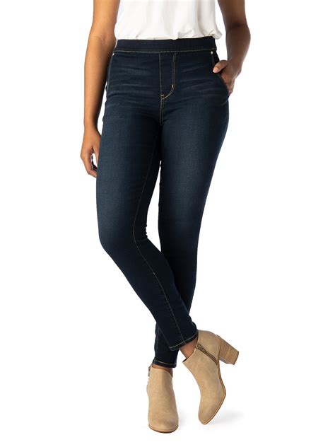 Signature By Levi Strauss And Co Womens High Rise Pull On Jeggings