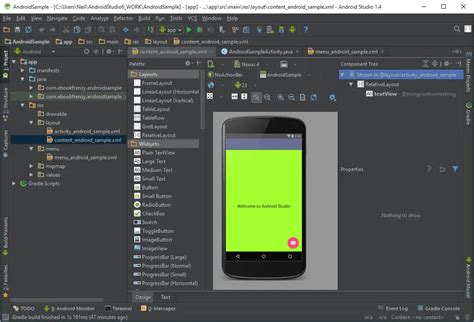 A Tour Of The Android Studio User Interface Android 6 Techotopia