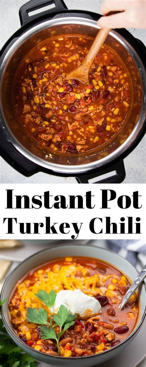 Instant pot ground turkey minestrone soup 365 days of. Instant Pot Turkey Chili | Recipe | Turkey chili, Healthy ...