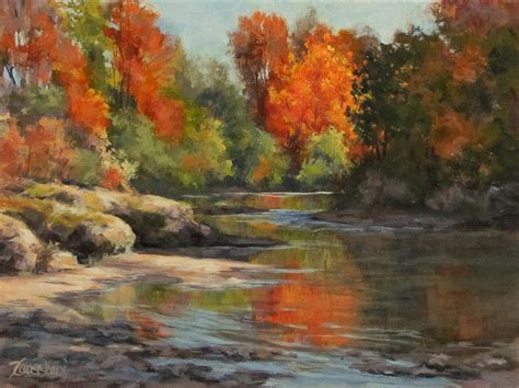 Fall Reflections Painting By Karen Ilari Fine Art America