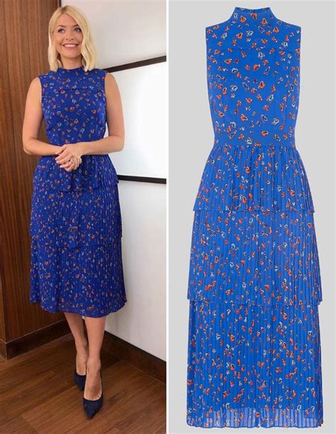 Holly Willoughbys Dress Today Is A Blue Floral Number In The Sale