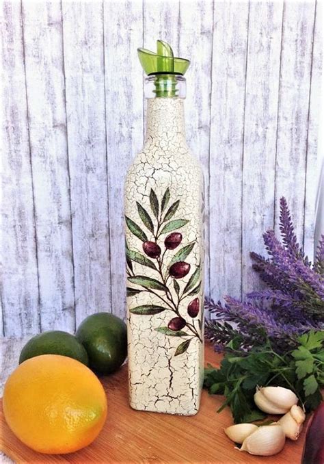 This Handmade Olive Oil Or Vinegar Bottle Is The Perfect Addition To Any Home Kitchen Or