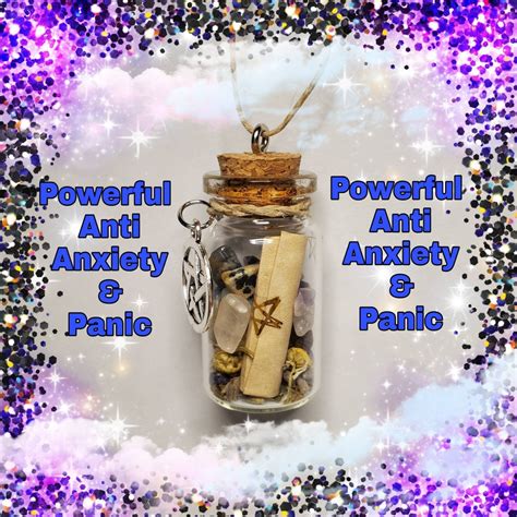 Anti Anxiety Spell Jar And Calming Panic Spell Jar Healing Etsy