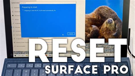How To Reset Microsoft Surface Pro 7 To Factory Settings Youtube