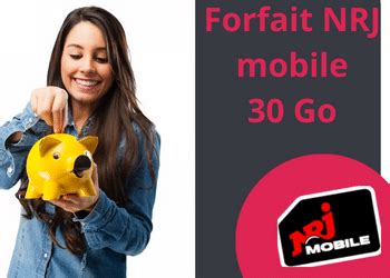 Forfait 30 Go à 80 Go NRJ mobile à prix promo sans engagement