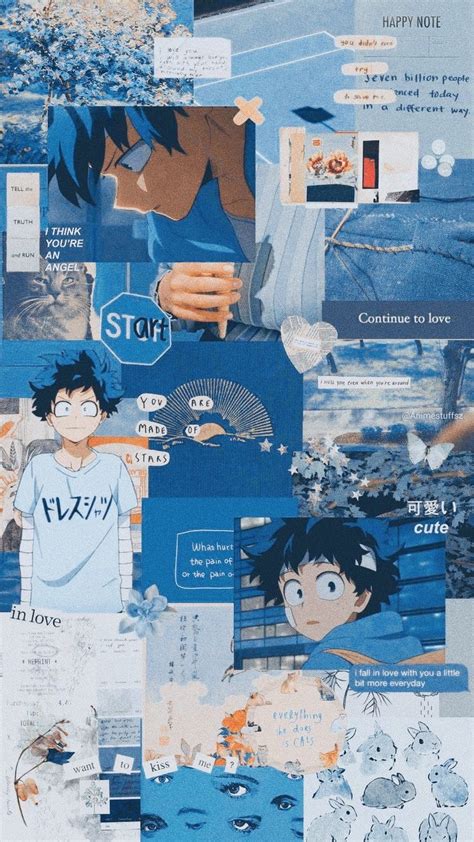 Collection by ♡levi♡ • last updated 9 days ago. Young Midoriya | Aesthetic anime, Wallpaper, Blue aesthetic