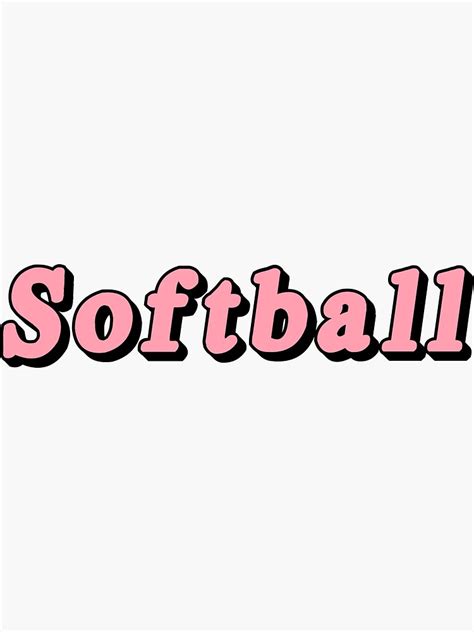 Softball Sticker For Sale By Coldestever Redbubble