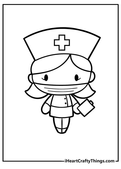 Nurse Hat Coloring Pages