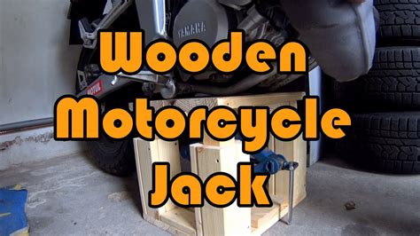 The jacks in this price category are mostly air lifts or hydraulic line up the bike properly, lock the wheels in place, and use straps or blocks of wood to keep the bike. DIY How to make a wooden motorcycle jack / lift for 20$ - YouTube