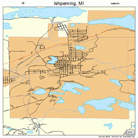 Ishpeming Michigan Street Map 2641220