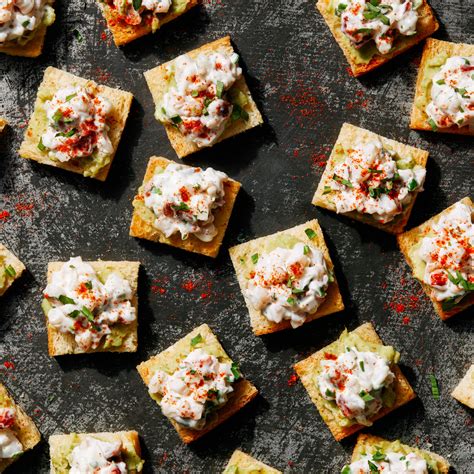 Lobster Toasts With Avocado And Espelette Pepper Recipe Epicurious