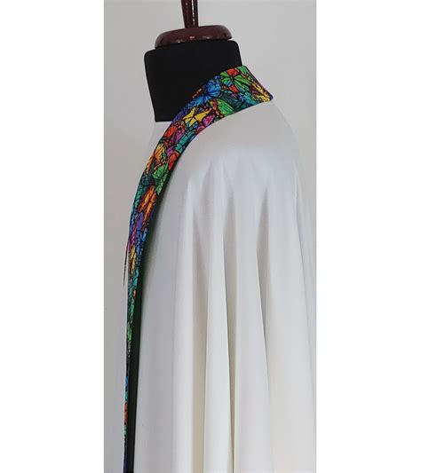 Clergy Stole For Easter And All Saints Day In Multi Colored Butterfly