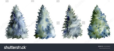 Watercolor Pines Images Stock Photos And Vectors Shutterstock