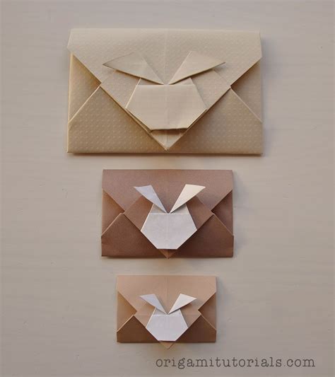 Origami Bunny Envelope Tutorial Envelope Origami Artesanato De Papel