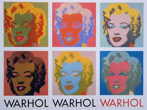 Andy Warhol Les 10 Marilyn Affiche Originale 1982 Art Moderne