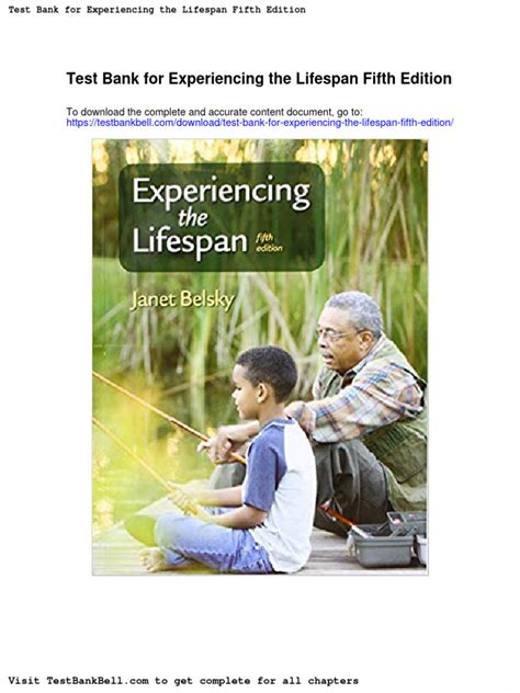 Test Bank For Experiencing The Lifespan Fifth Edition Pdf