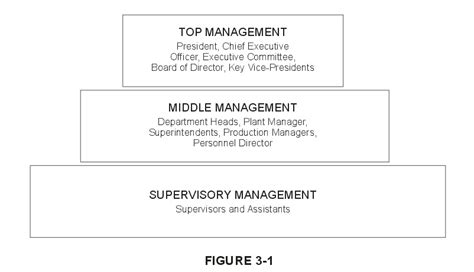 Business World The Three Levels Of Management