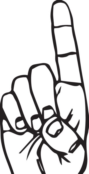 450GA - pointing hand | Sign language alphabet, Pointing hand, Clip art